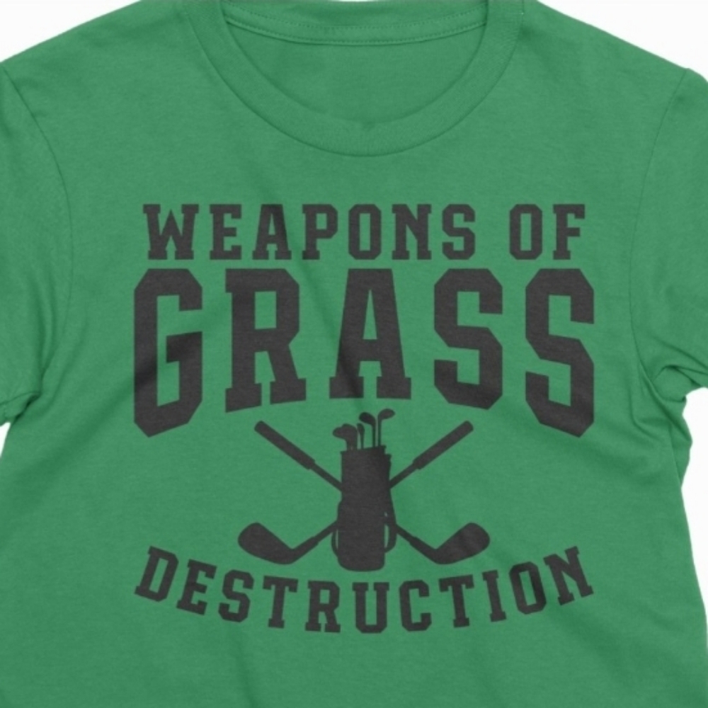 Grass Destruction GOLF tshirt